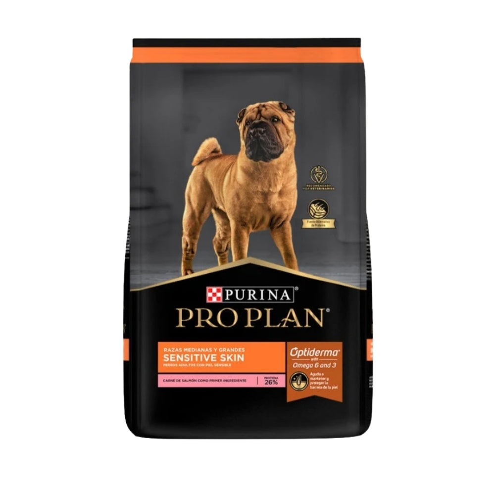 Pro Plan Sensitive Skin Adultos Razas Medianas y Grandes de Salmón