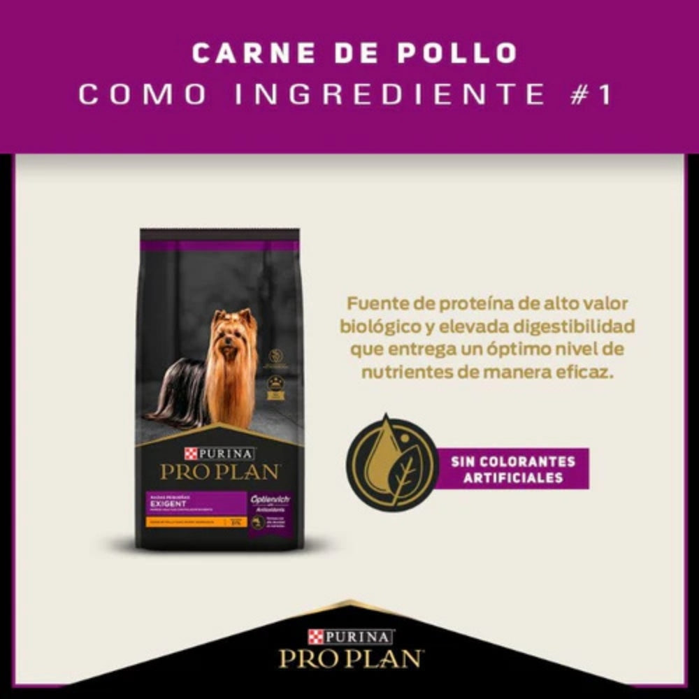 Pro Plan Exigent Adult Razas Pequeñas de Pollo