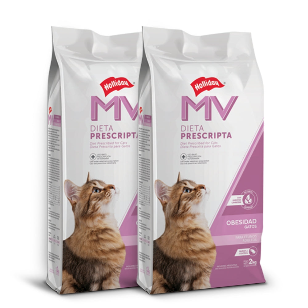 Holliday MV Obesidad Gatos – 2 bolsas