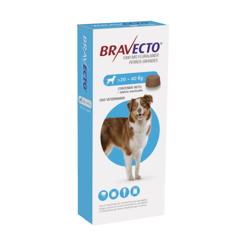 Bravecto perros grandes (20 - 40 kg)