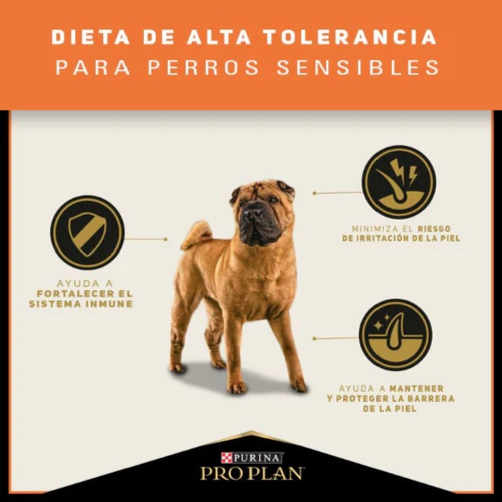 Pro Plan Sensitive Skin Adultos Razas Medianas y Grandes de Salmón