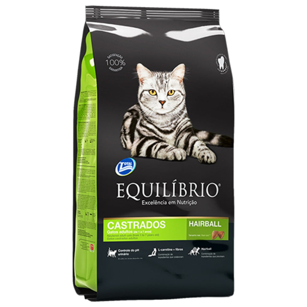 Equilibrio Gatos Adultos Castrados Hairball