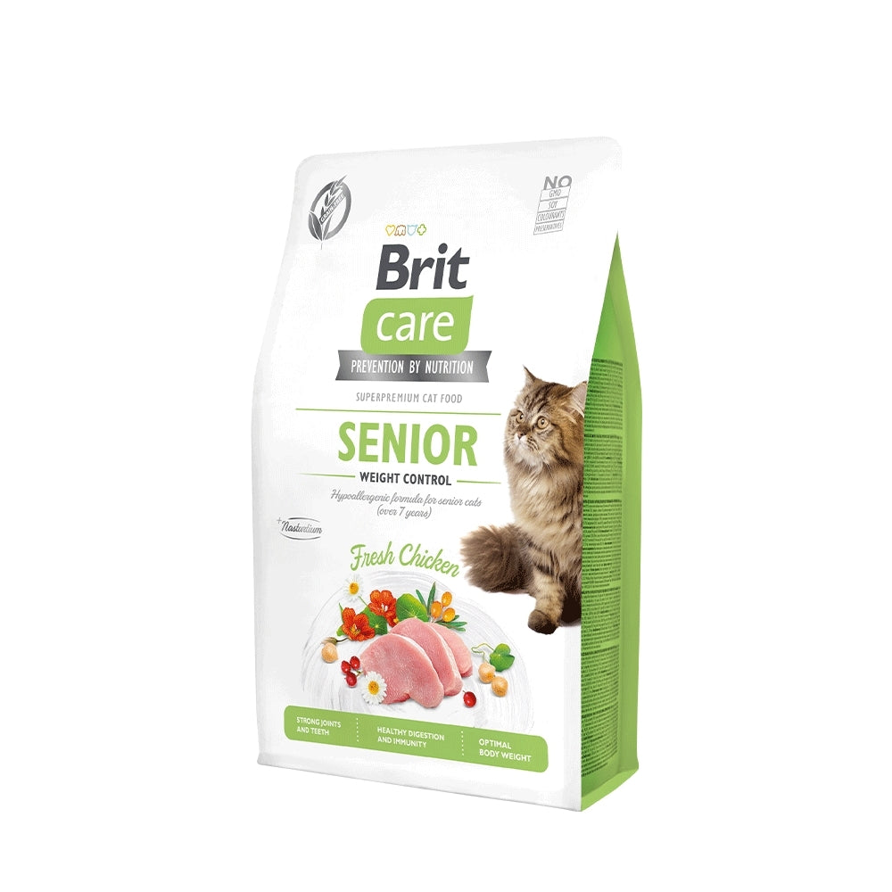 Brit Care Cat Senior y Weight Control Fresh Chicken