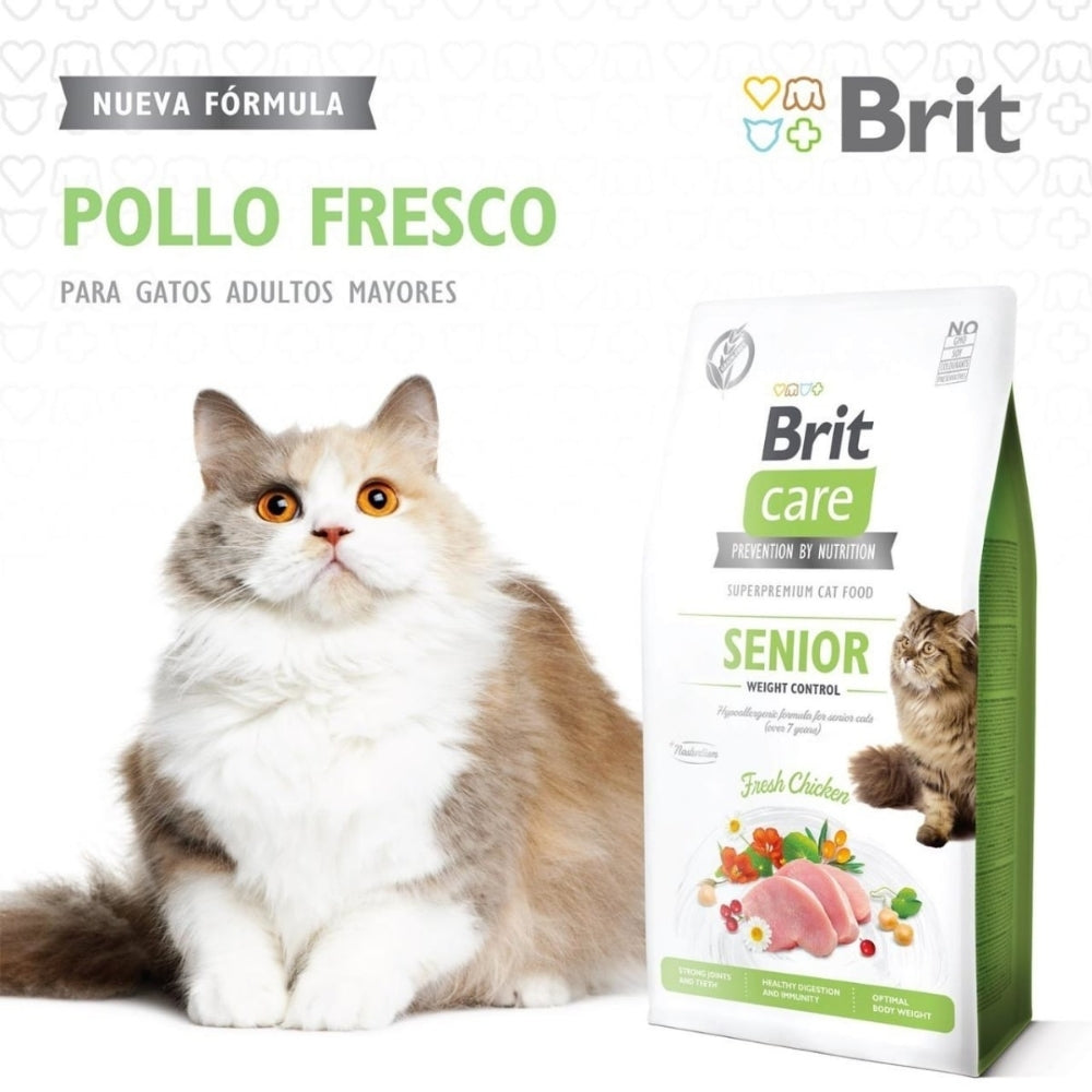 Brit Care Cat Senior y Weight Control Fresh Chicken
