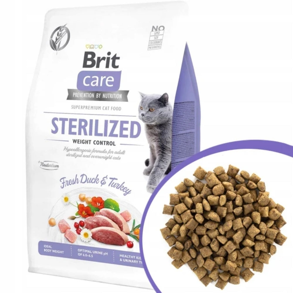 Brit Care Cat Sterilized Weight Control Fresh Duck & Turkey