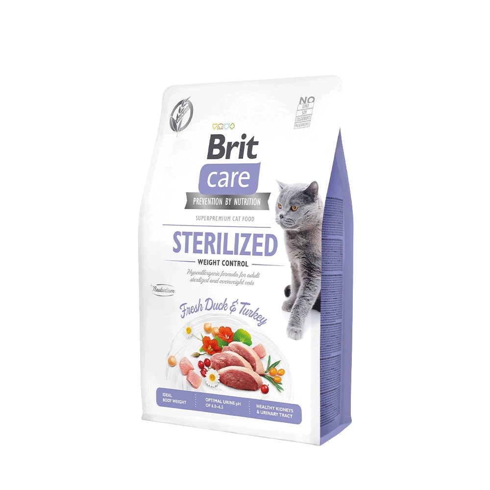 Brit Care Cat Sterilized Weight Control Fresh Duck & Turkey