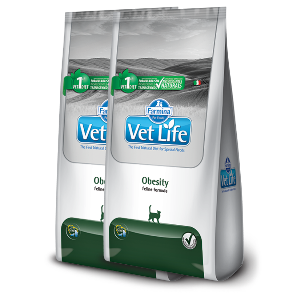 Vet Life Obesity Feline – 2 bolsas
