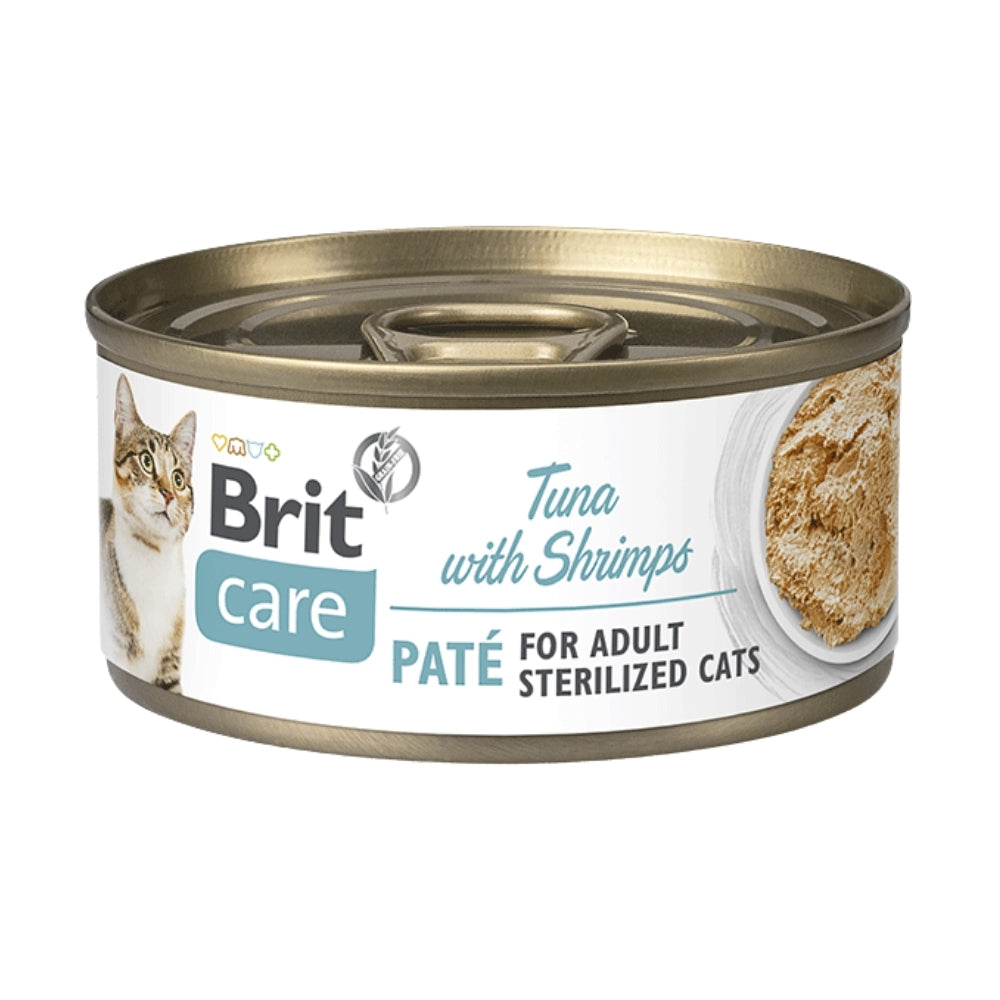 Brit Care Cat Paté Tuna with Shrimps for Sterilized