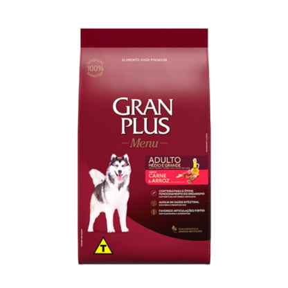 Gran Plus Adulto Razas Medianas y Grandes sabor Carne & Arroz