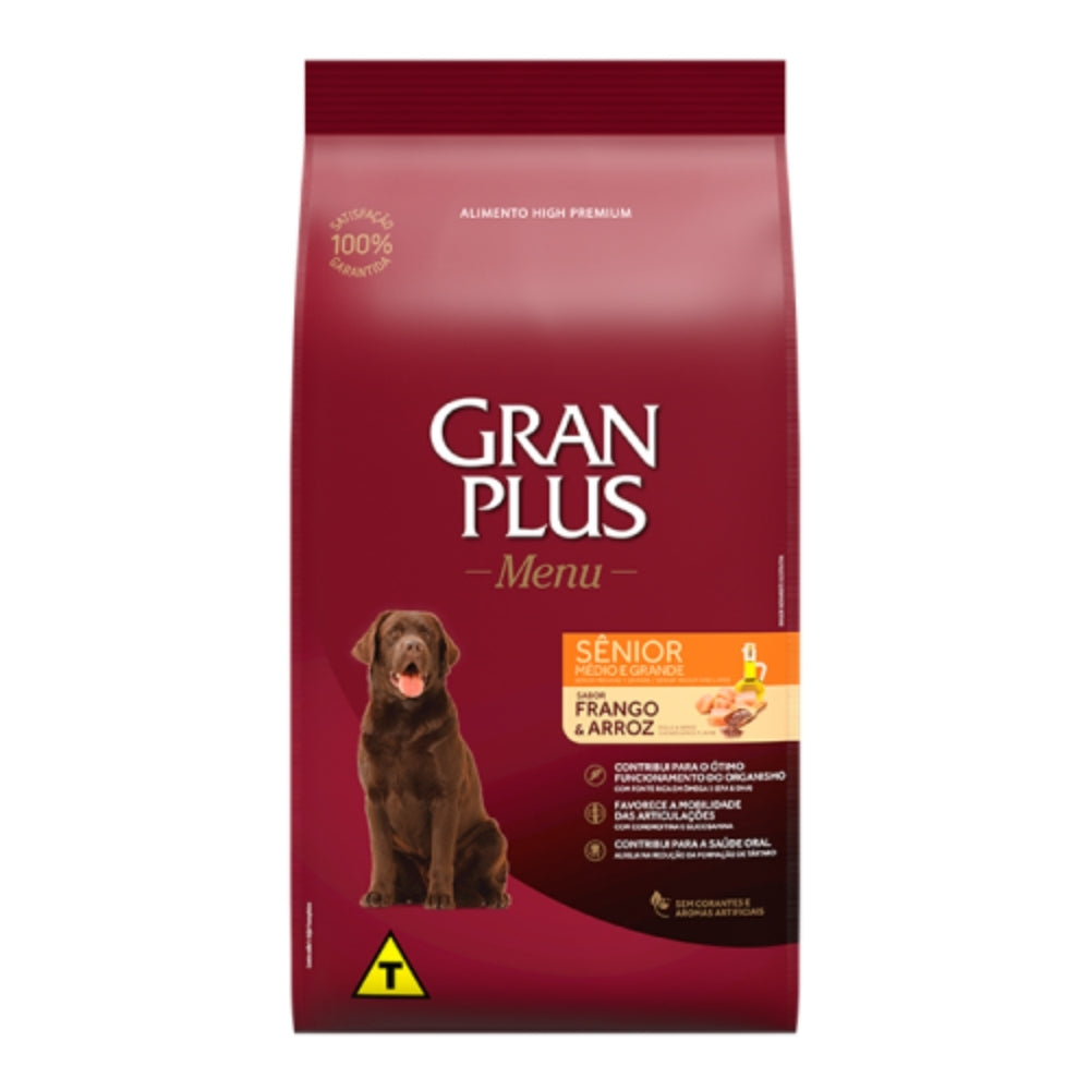 Gran Plus Senior Razas Medianas y Grandes sabor Pollo & Arroz