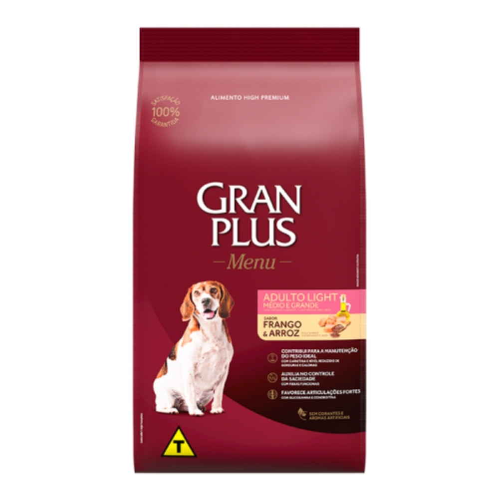Gran Plus Adulto Light Razas Medianas y Grandes sabor Pollo & Arroz