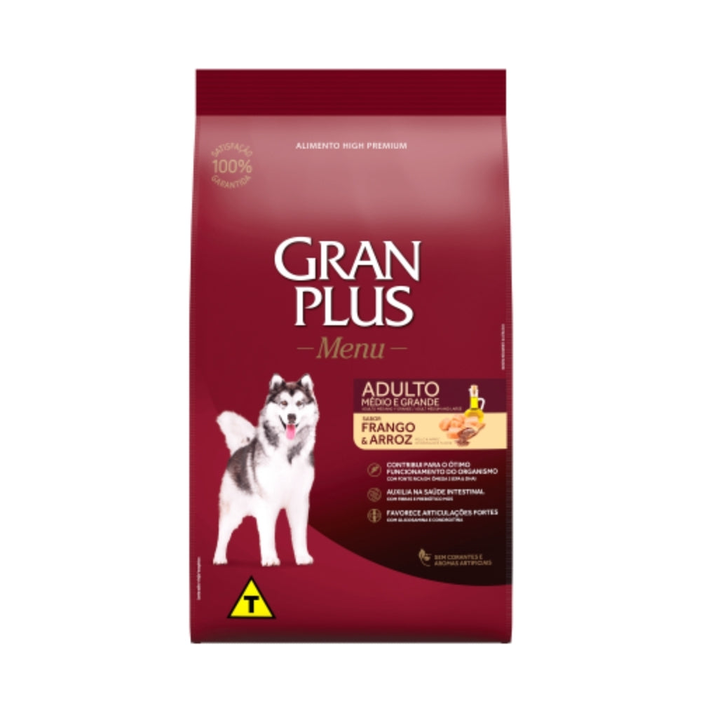 Gran Plus Adulto Razas Medianas y Grandes sabor Pollo & Arroz