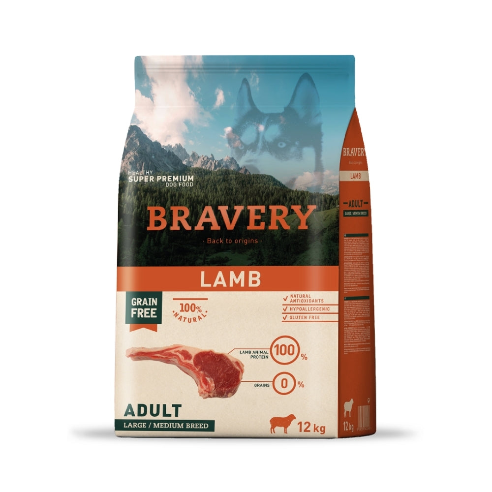 Bravery Adult Dog Large/Medium Breeds Lamb