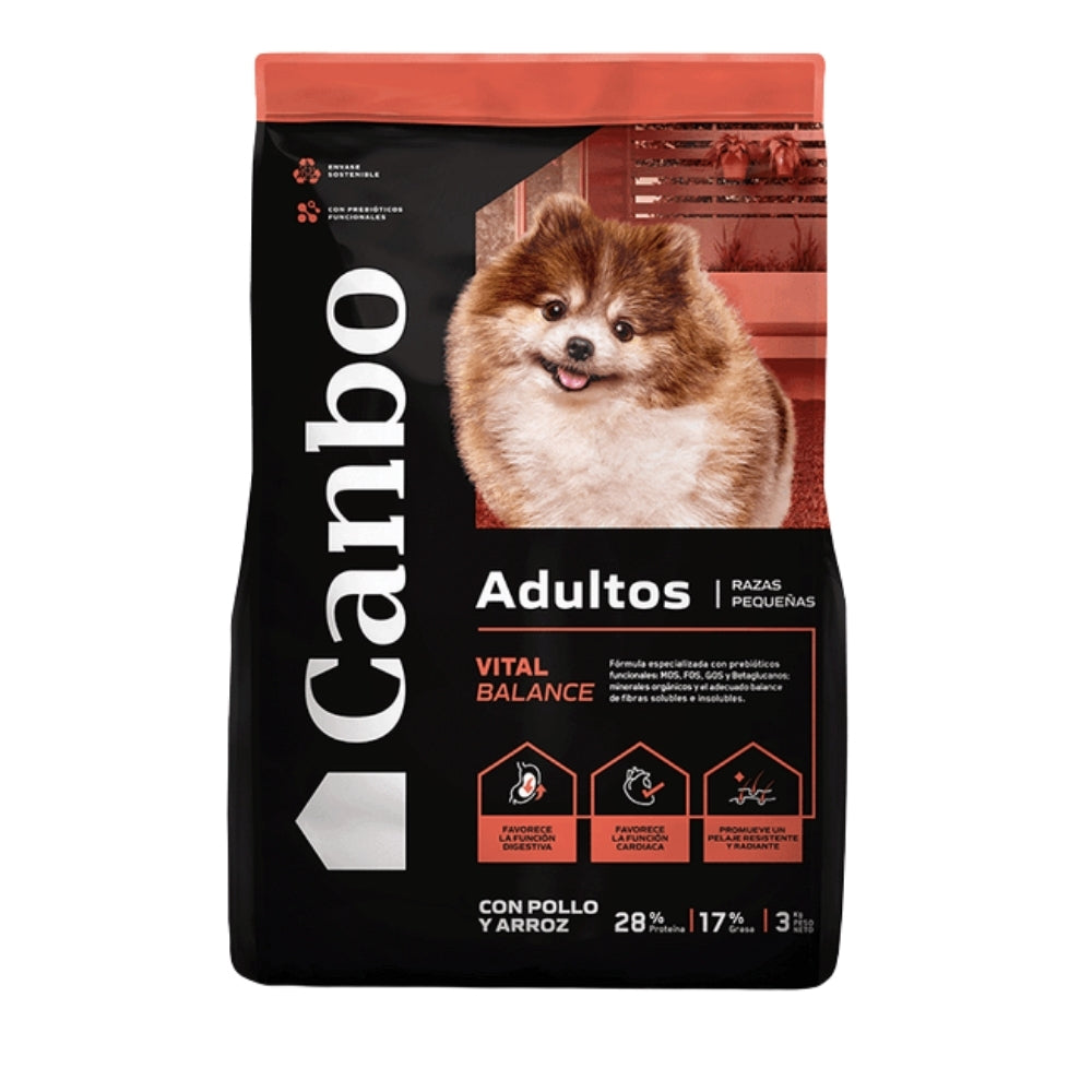 Canbo Adultos Vital Balance Razas Pequeñas con Pollo y Arroz