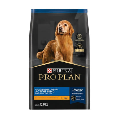 Pro Plan Active Mind Razas Medianas y Grandes de Pollo