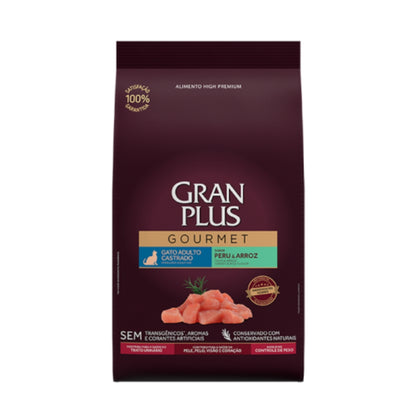 Gran Plus Gourmet Gato Adulto Castrado sabor Pavo & Arroz