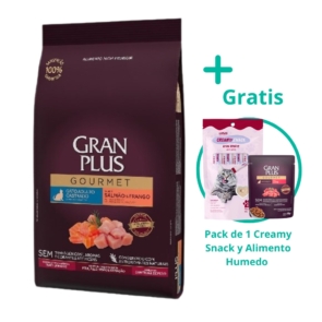 Gran Plus Gourmet Gato Adulto Castrado Salmon y Pollo + Pack Promo