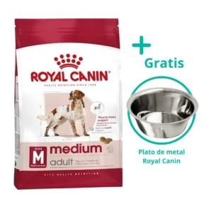 Royal Canin Medium Adult + plato