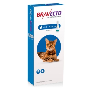 Bravecto gatos (>2,8 - 6,25 kg) - 0.89 ml.