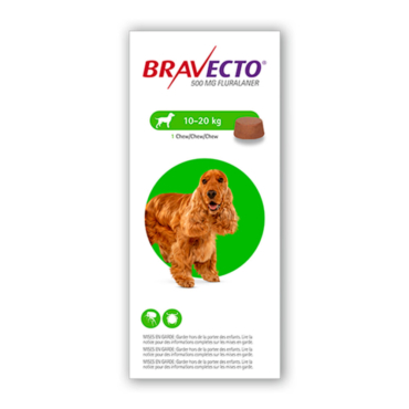 Bravecto perros medianos (10 - 20 kg) - 500 mg.