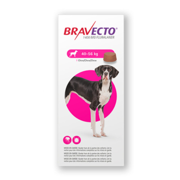 Bravecto perros muy grandes (40 - 56 kg) - 1400 mg.