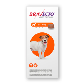 Bravecto perros pequeños (4.5 - 10 kg) - 250 mg.