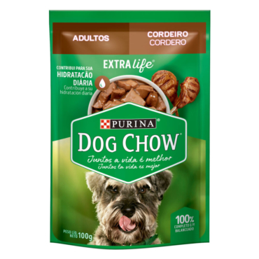 Dog Chow Adulto Todos los Tamaños con Cordero - sachet 100 gr.