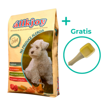 Allkjoy Cachorro - 15 kg. + cuchara