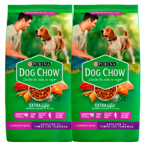 Dog Chow Longevidad Adultos Todos los Tamaños - 8 kg. - 2 bolsas por