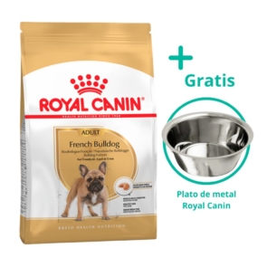 Royal Canin Adult French Bulldog + plato