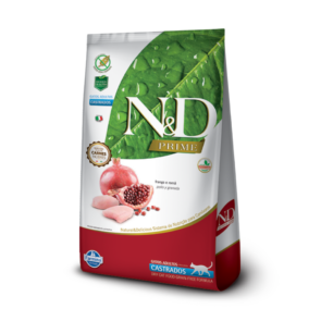 N&D Prime Gatos Adultos Castrados Pollo y Granada - 7.5 kg.