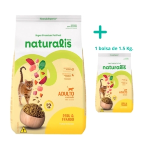 Combo Naturalis Felino Adulto Castrado de Pollo y Pavo