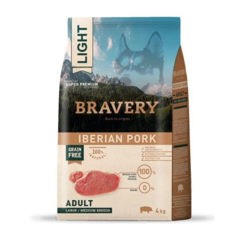 Bravery Light Adult Dog Large/Medium Breeds Iberian Pork